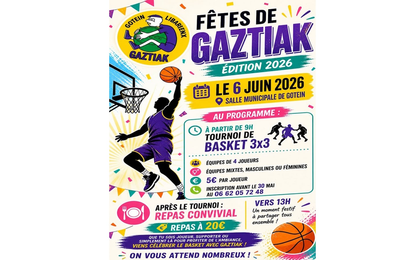 Fête du club de basket Gaztiak
