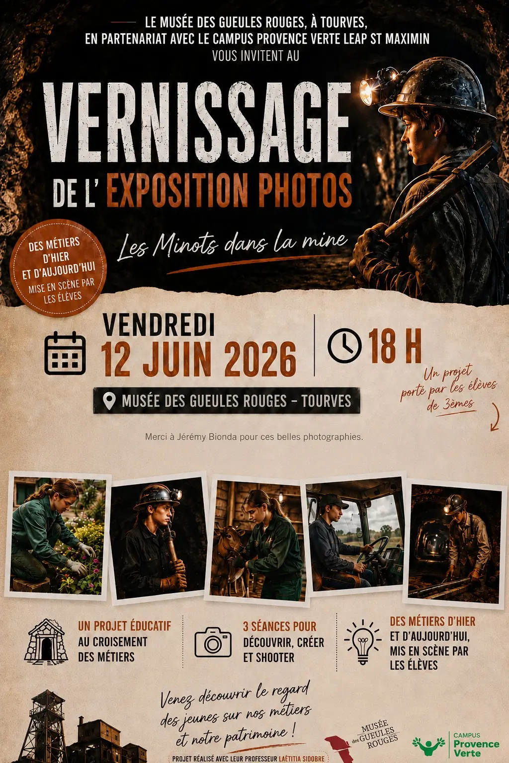 Vernissage de l'exposition : Les minots dans la mine - Photos