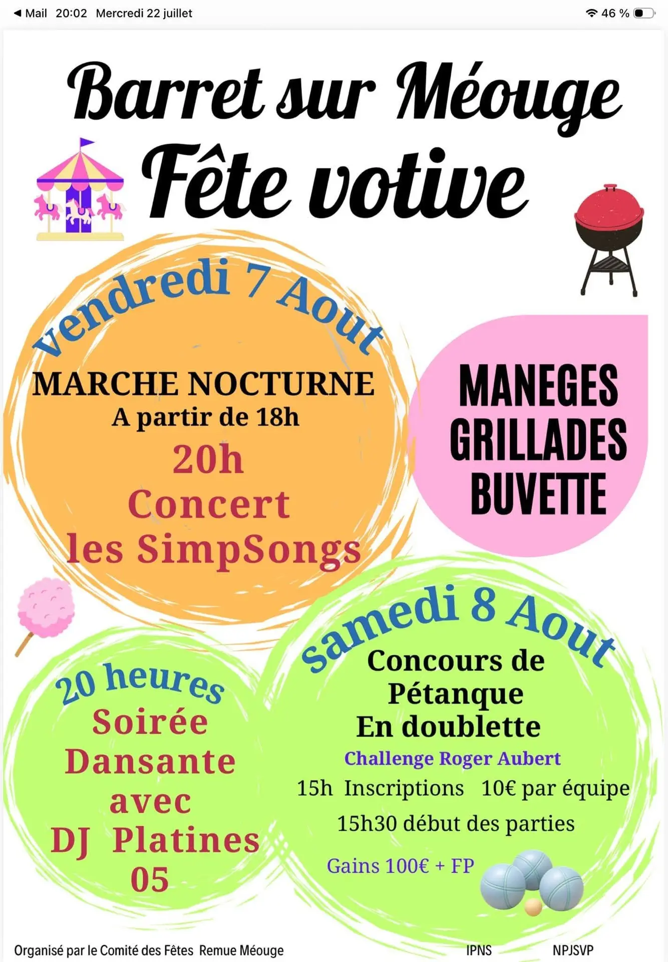 Fête votive de Barret-sur-Méouge