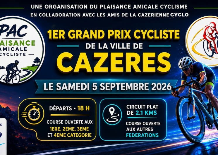1ER GRAND PRIX CYCLISTE DE LA VILLE DE CAZÈRES