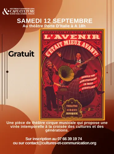 Spectacle théâtre cirque musical du Café Culture
