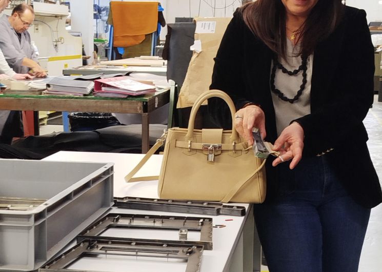 Visite de savoir faire : Maison Berthille, atelier de maroquinerie