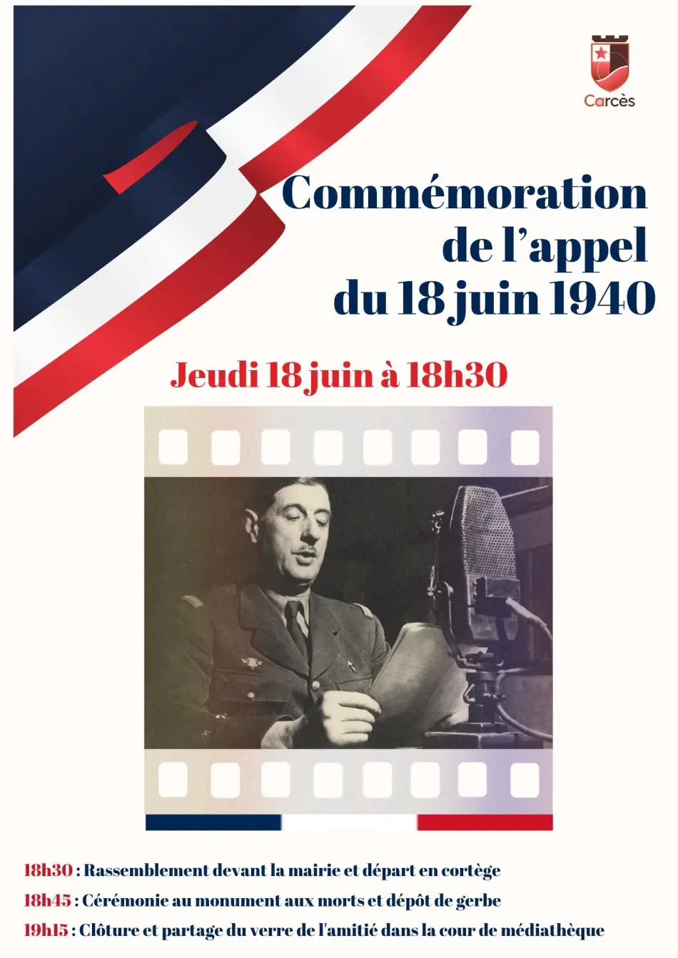 Commémoration : Appel du 18 juin 1940