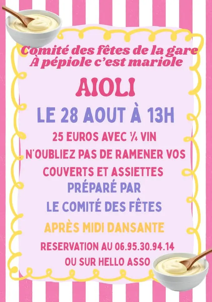 Aioli - Comité des Fêtes de la Gare