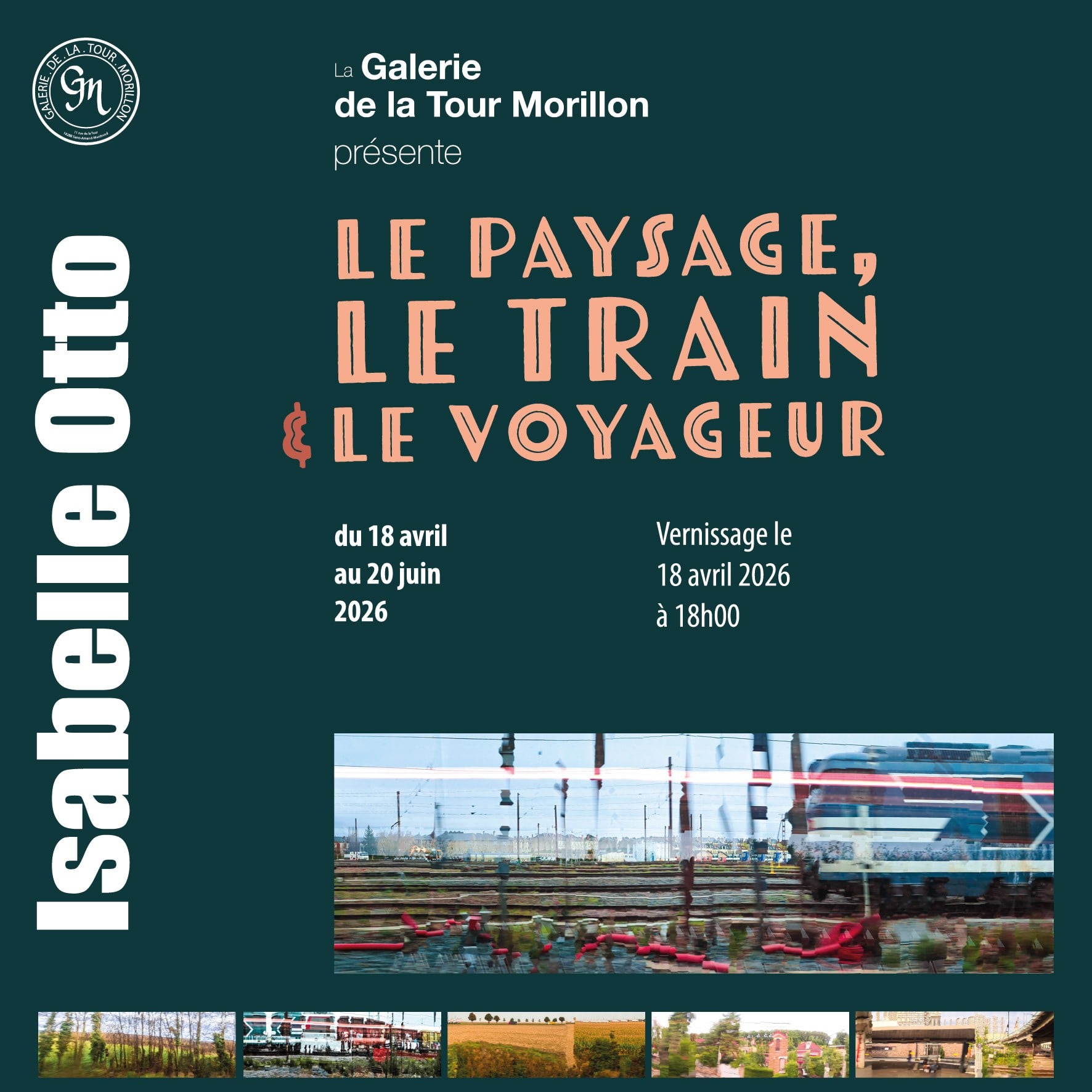 Le paysage, le train et le voyageur
