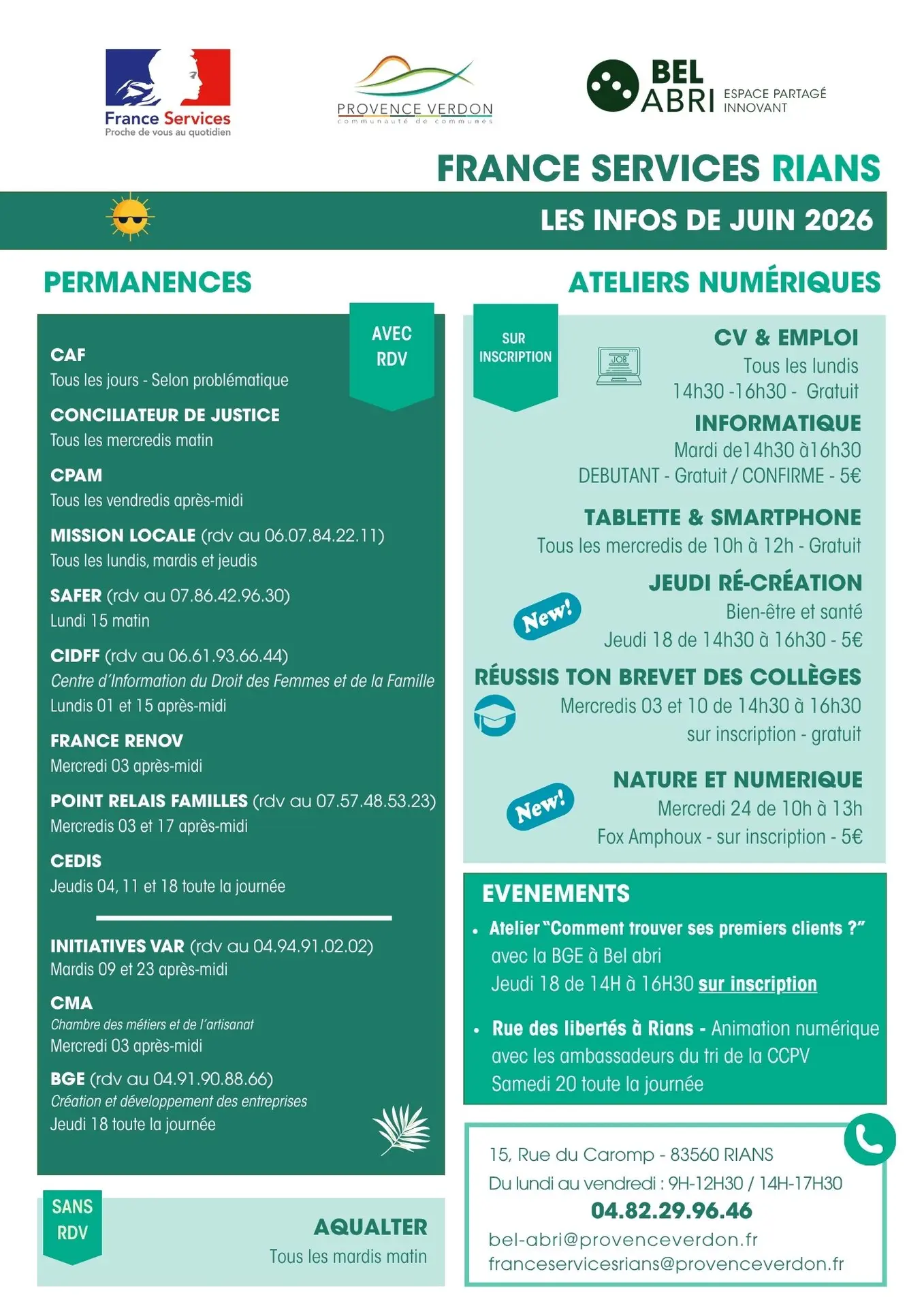 Atelier numérique : Bien être et santé