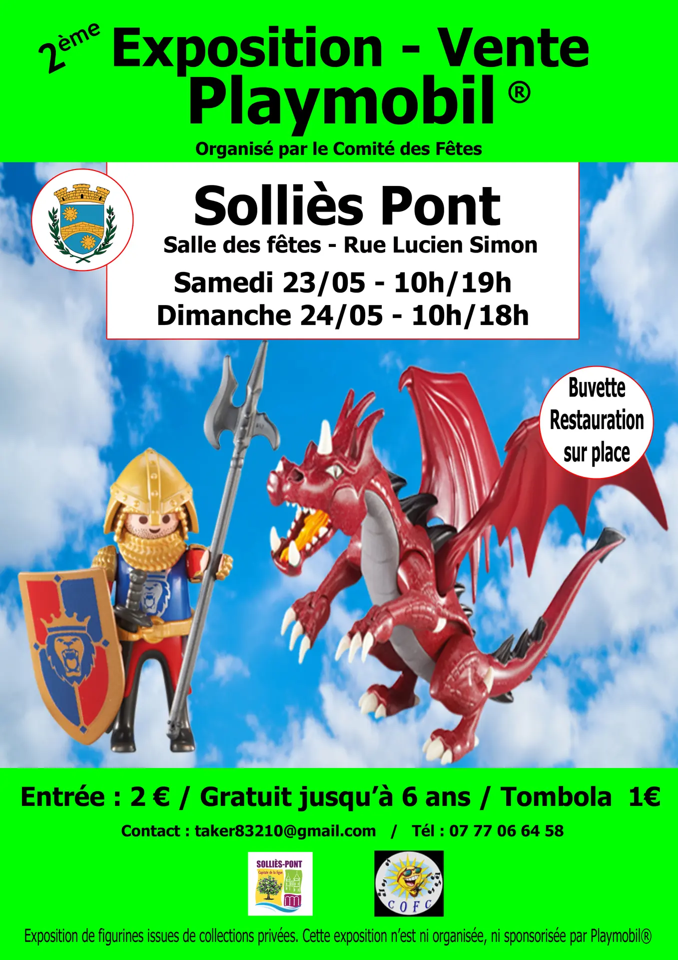 Exposition-vente de Playmobil