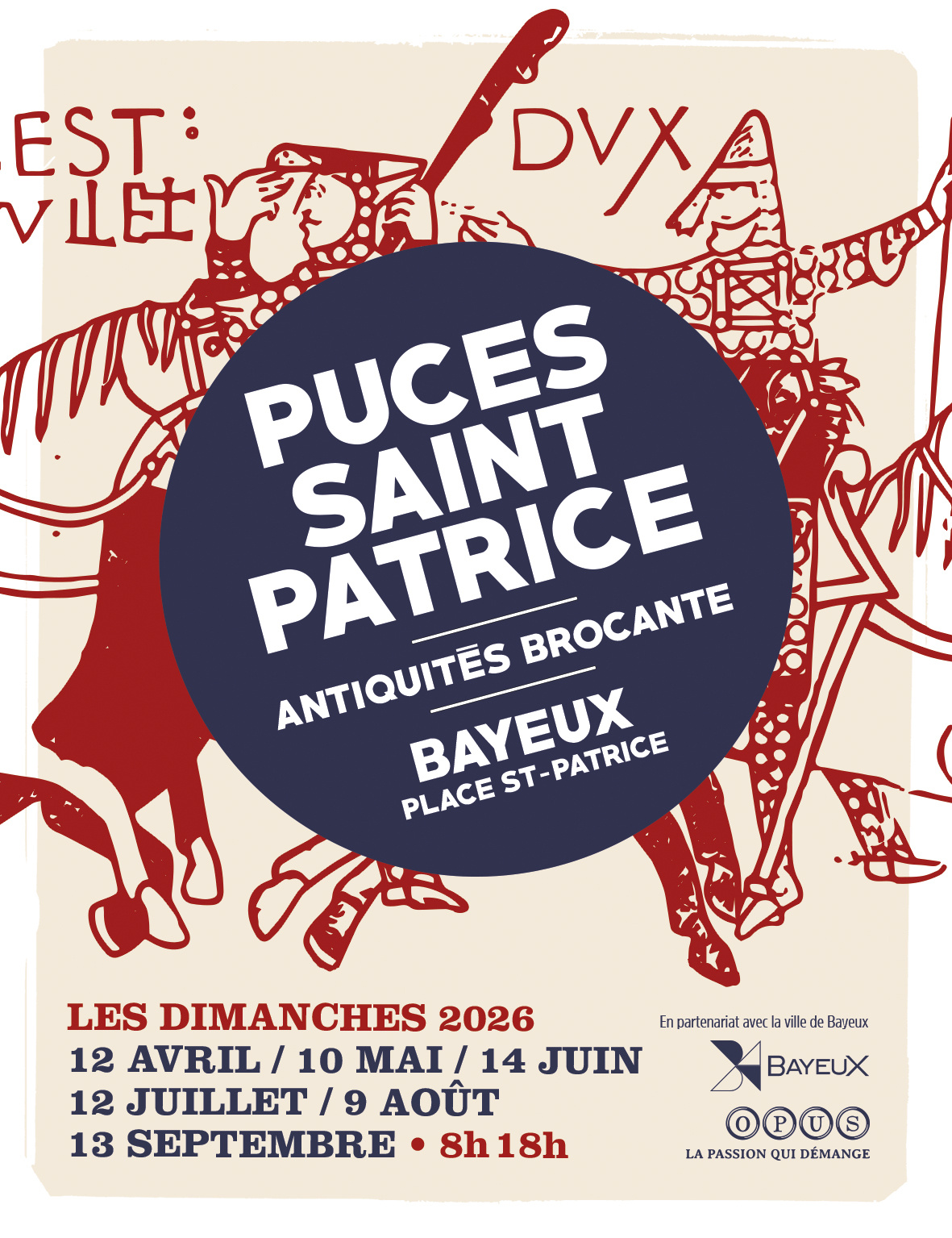 Puces Saint Patrice : Marché aux puces de Bayeux