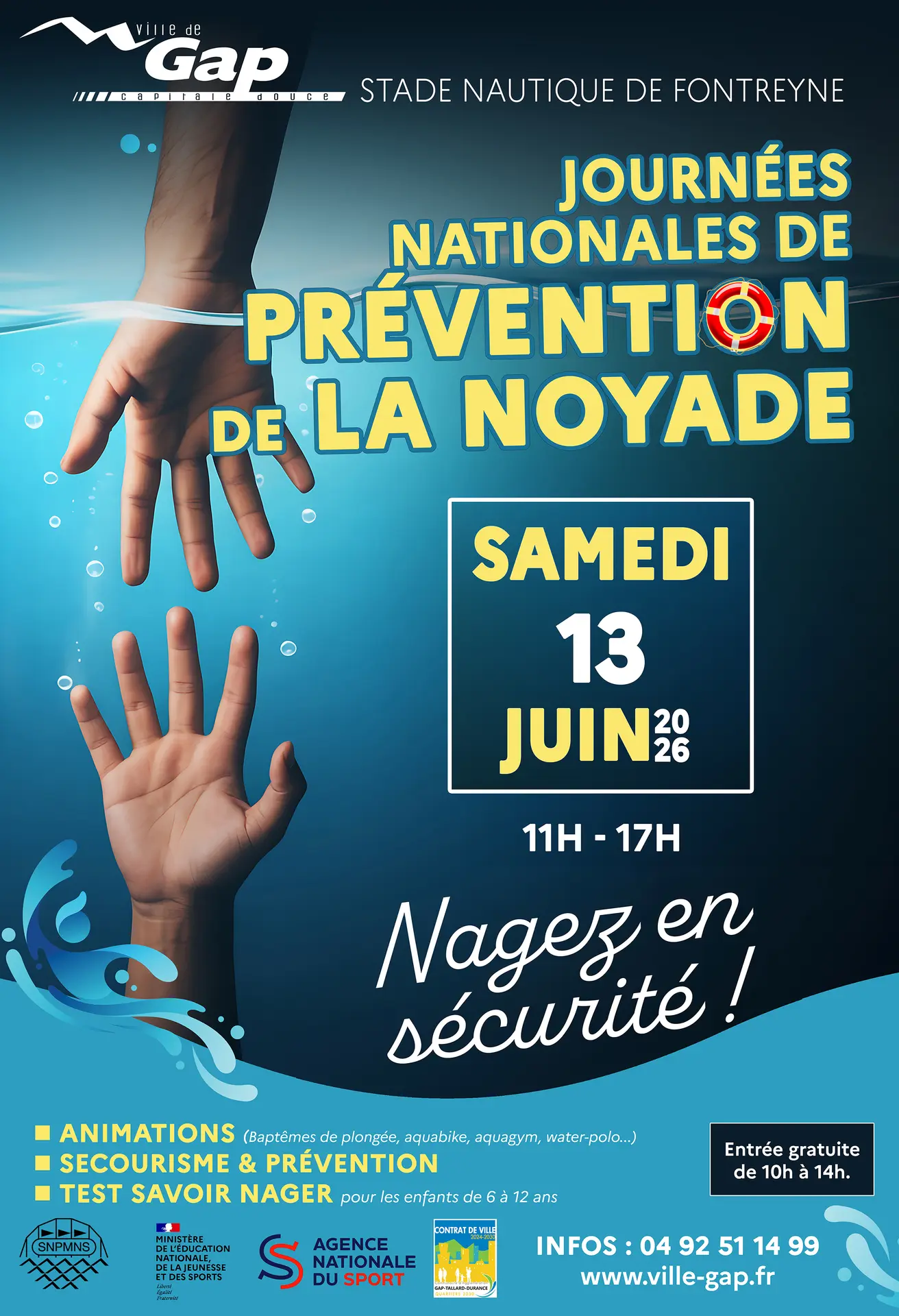 Journées nationales de prévention de la noyade