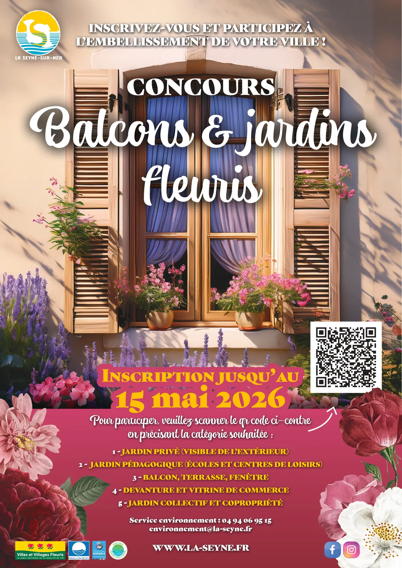 Concours balcons et jardins fleuris 2026