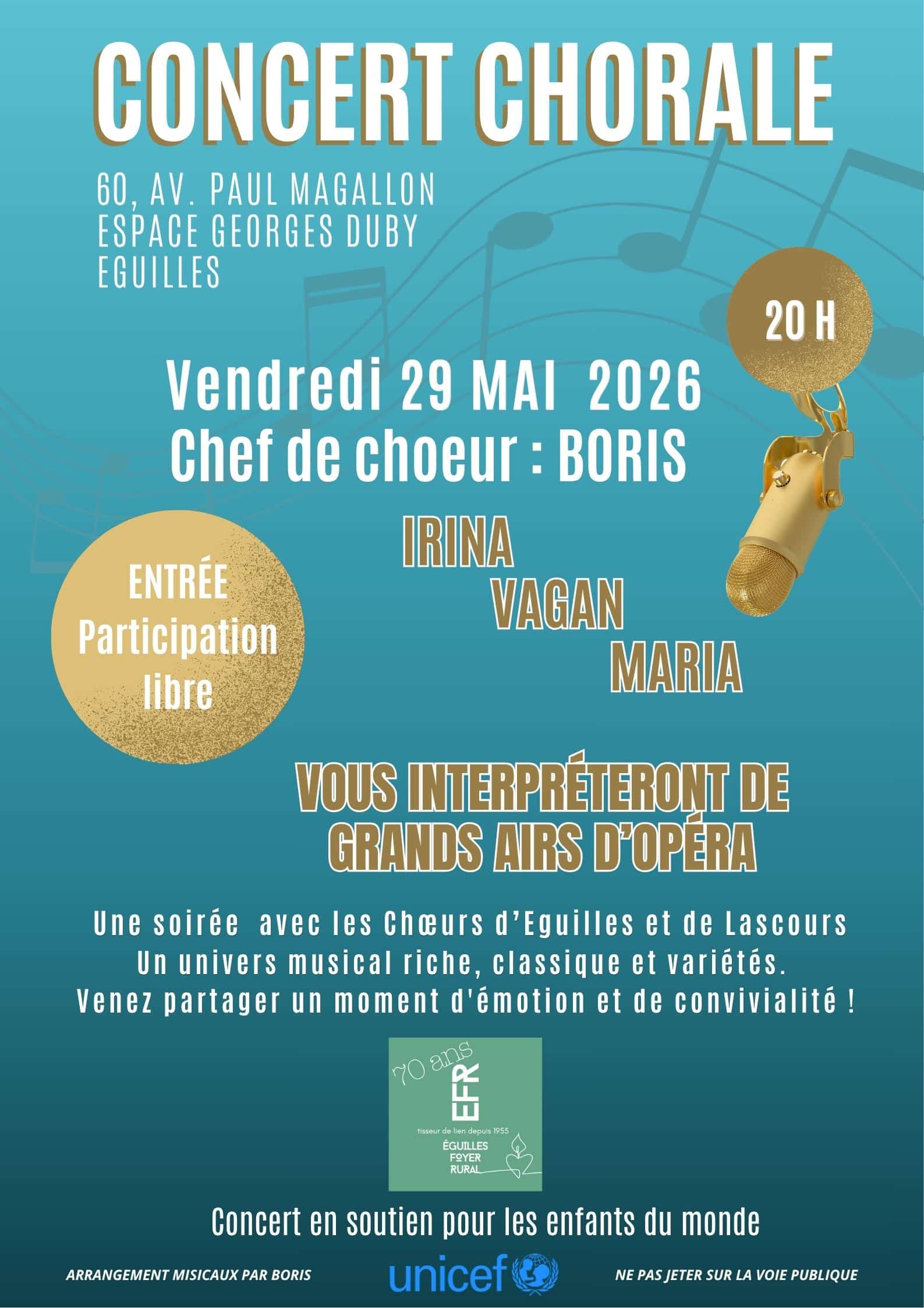Spectacle Chorale EFR