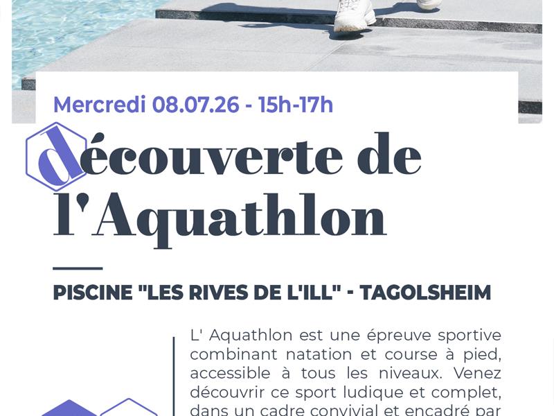 Découverte de l'aquathlon - 8 - 16 ans
