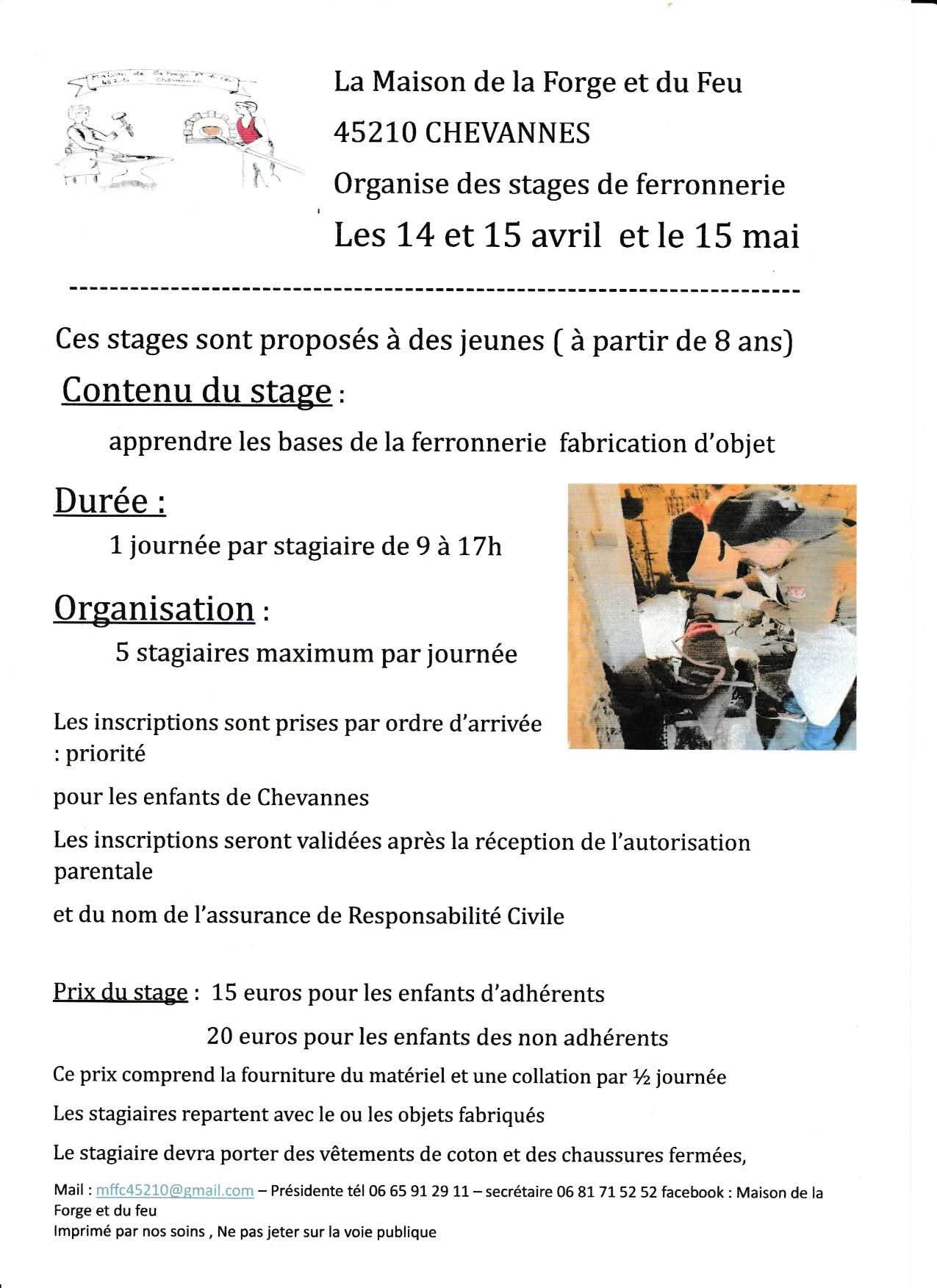 Stage de ferronnerie