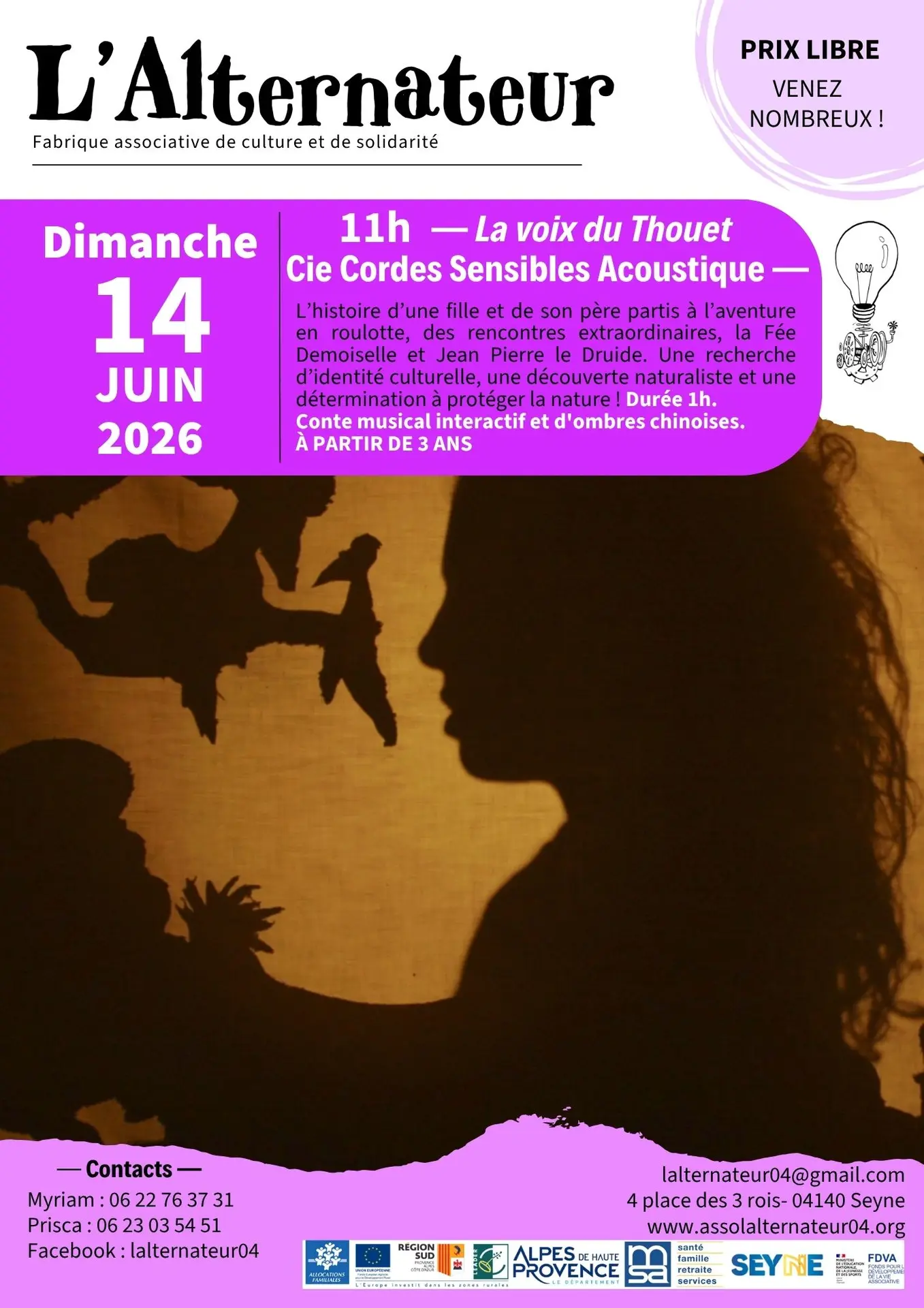 Spectacle "La voix du Thouet" à l'Alternateur