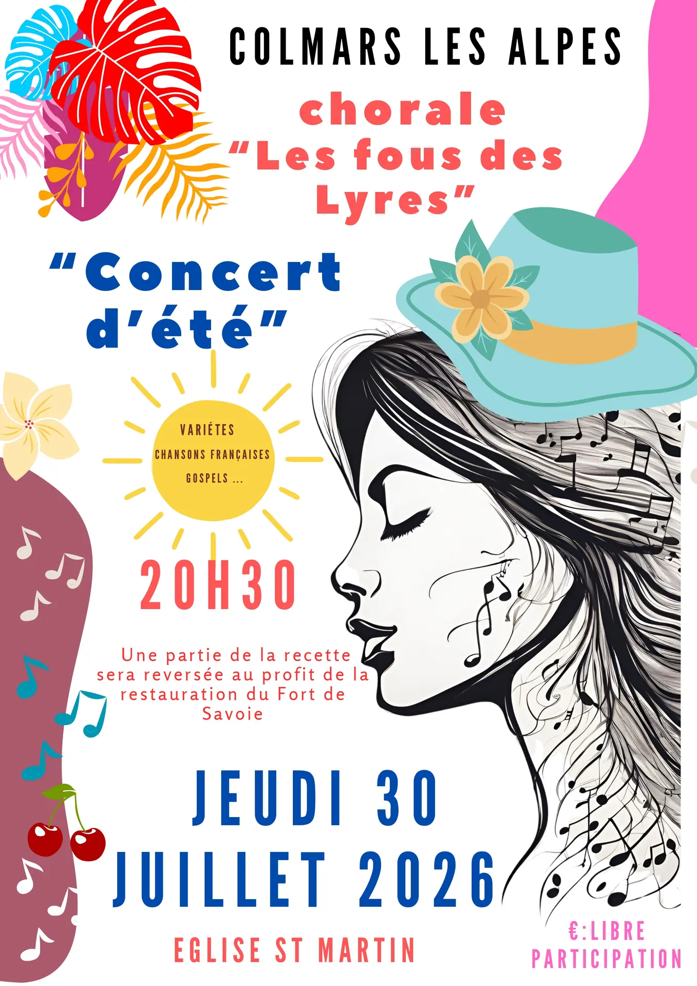 Concert d'été de la chorale "Les fous des Lyres"