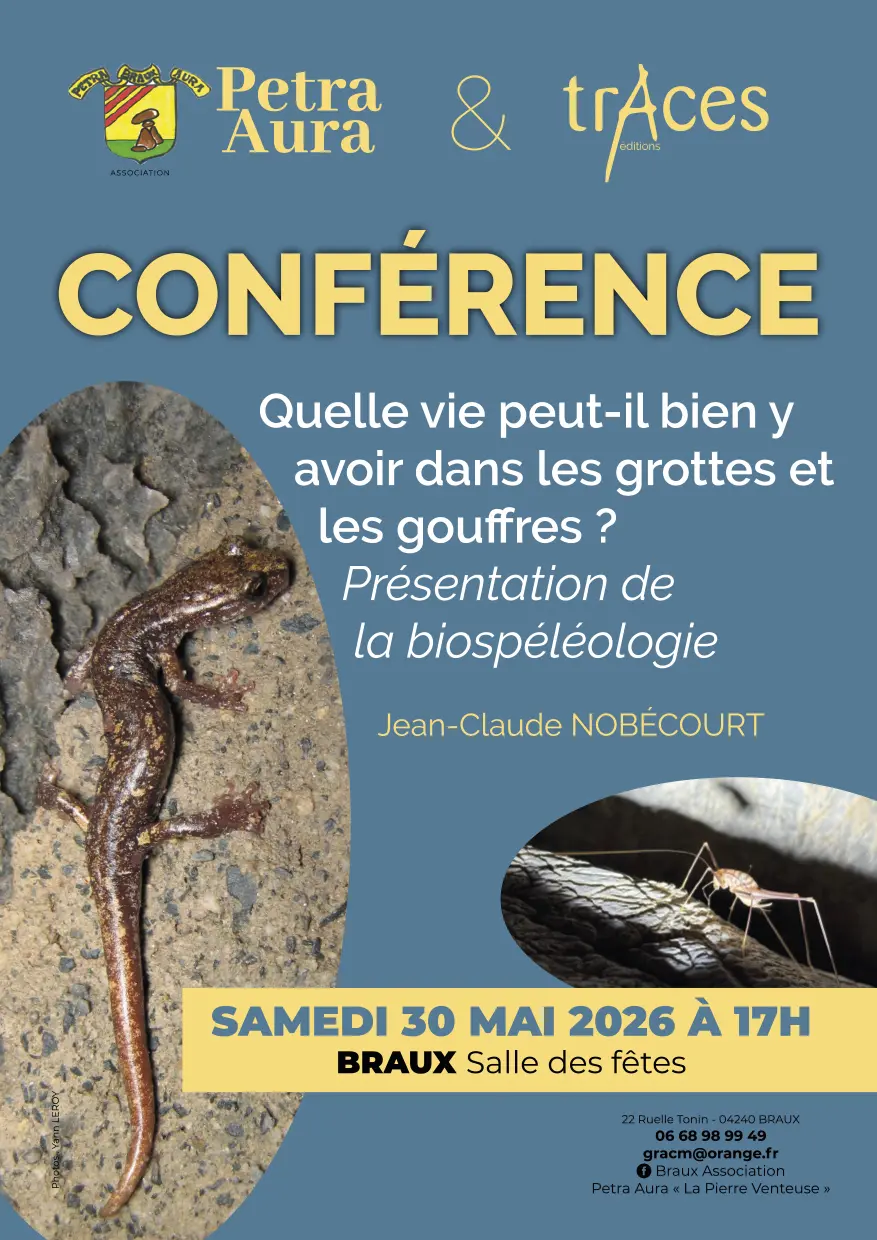 Conférence "Quelle vie peut-il bien y  avoir dans les grottes et les gouffres"