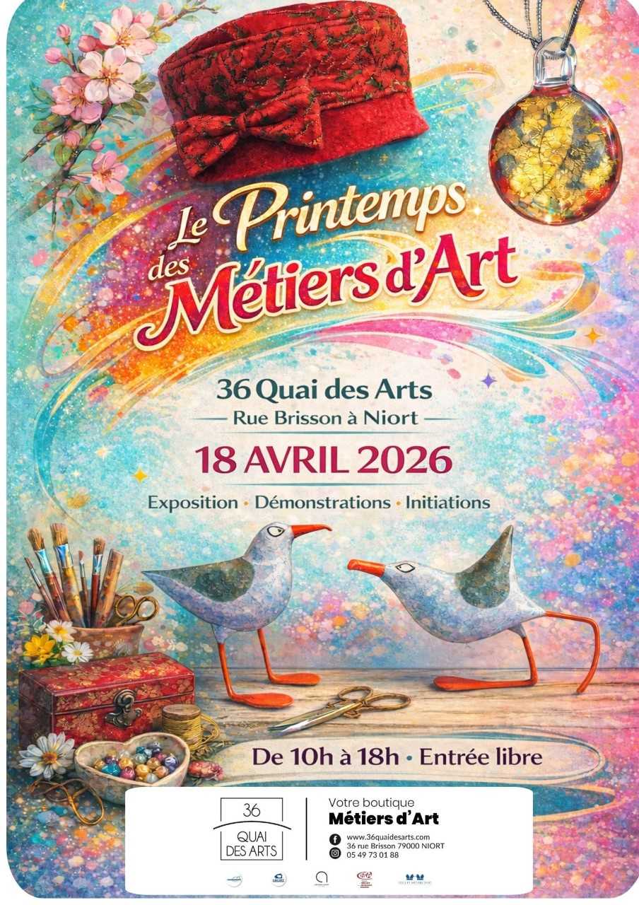 Journée du Printemps des métiers d'art au 36 Quai des Arts à Niort