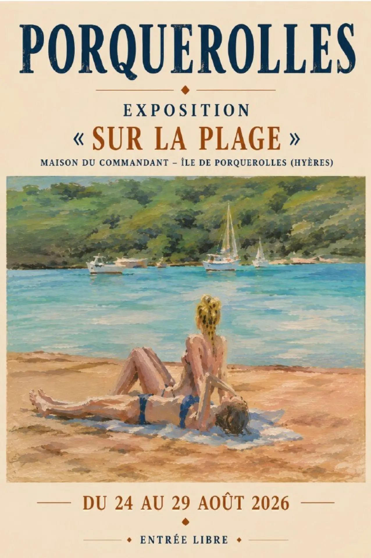 Exposition  à la Maison du Commandant - "Sur la plage" avec Nadja