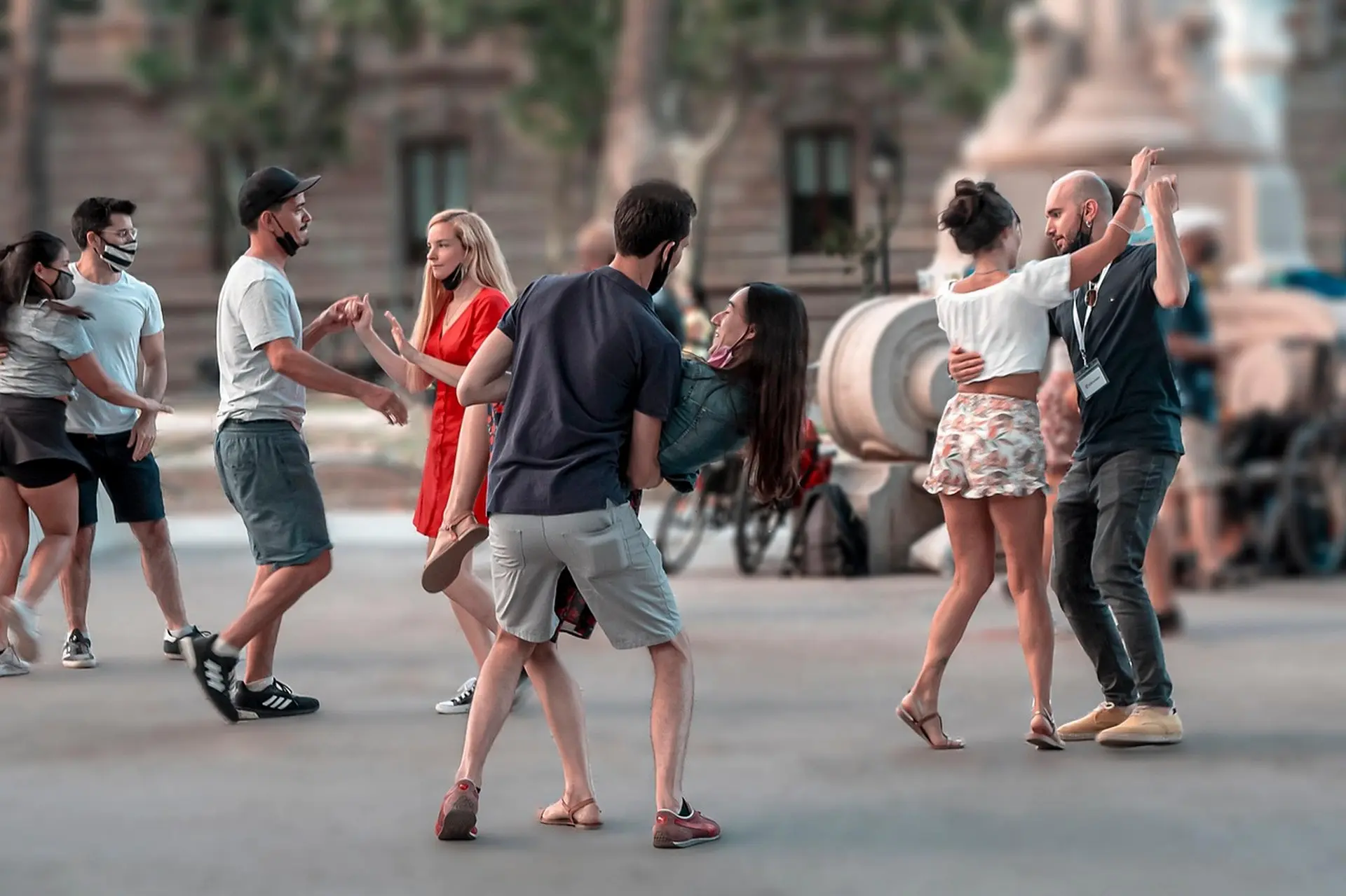 Aix danse pendant l'été