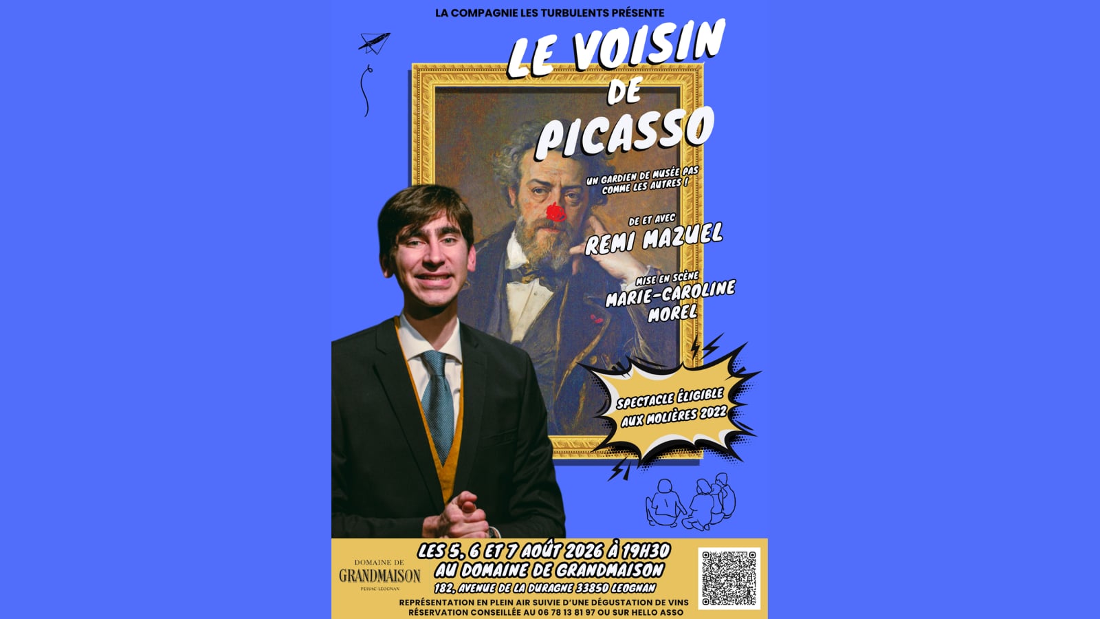 Théâtre à Grandmaison "LE VOISIN DE PICASSO"  - Troisième édition
