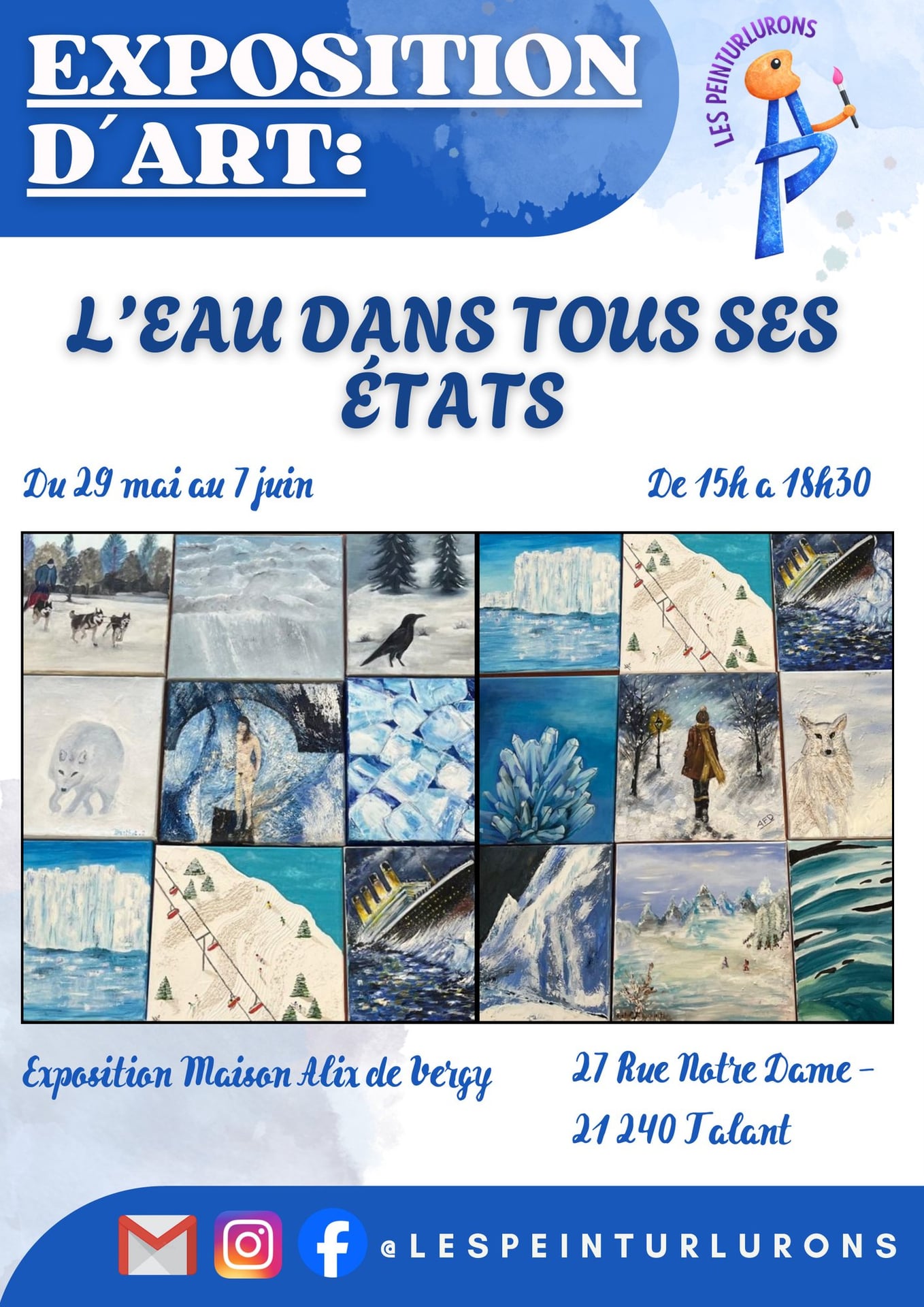« L’eau dans tous ses états »par l'association Les Peinturlons