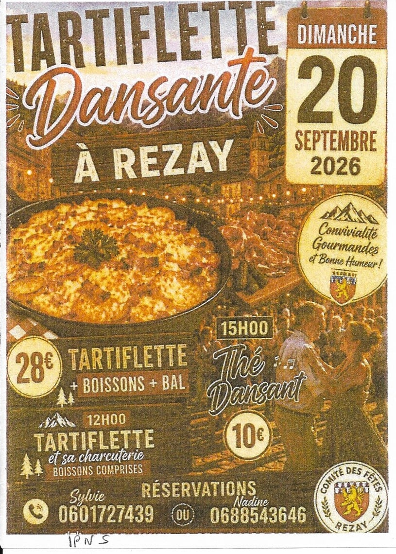 Tartiflette dansante à Rezay