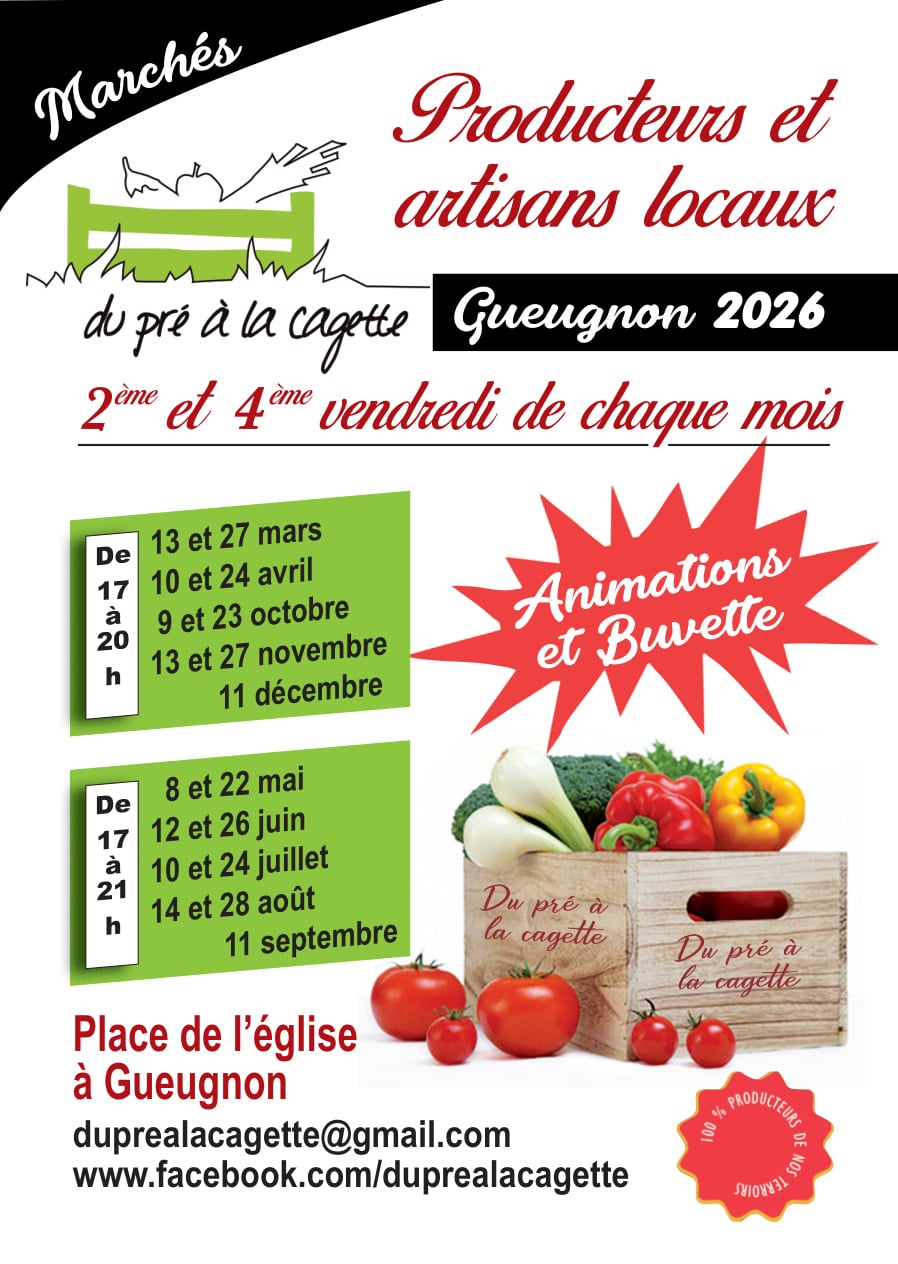 Marché du pré à la cagette