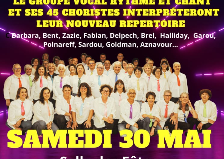Concert Rythme et Chant à Bagnac-sur-Célé : chansons variétés françaises