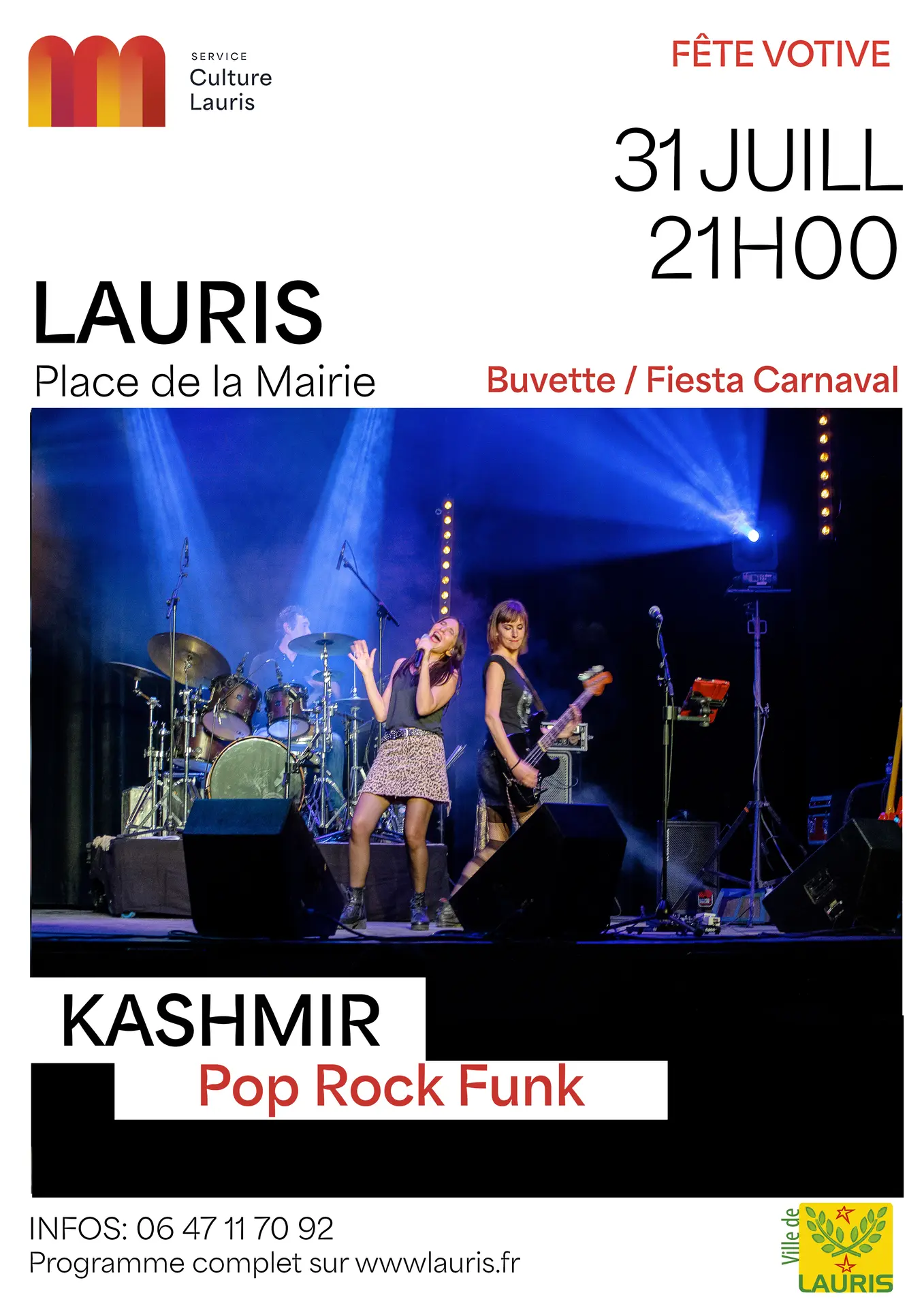 Kashmir en concert - Pop Rock Funk