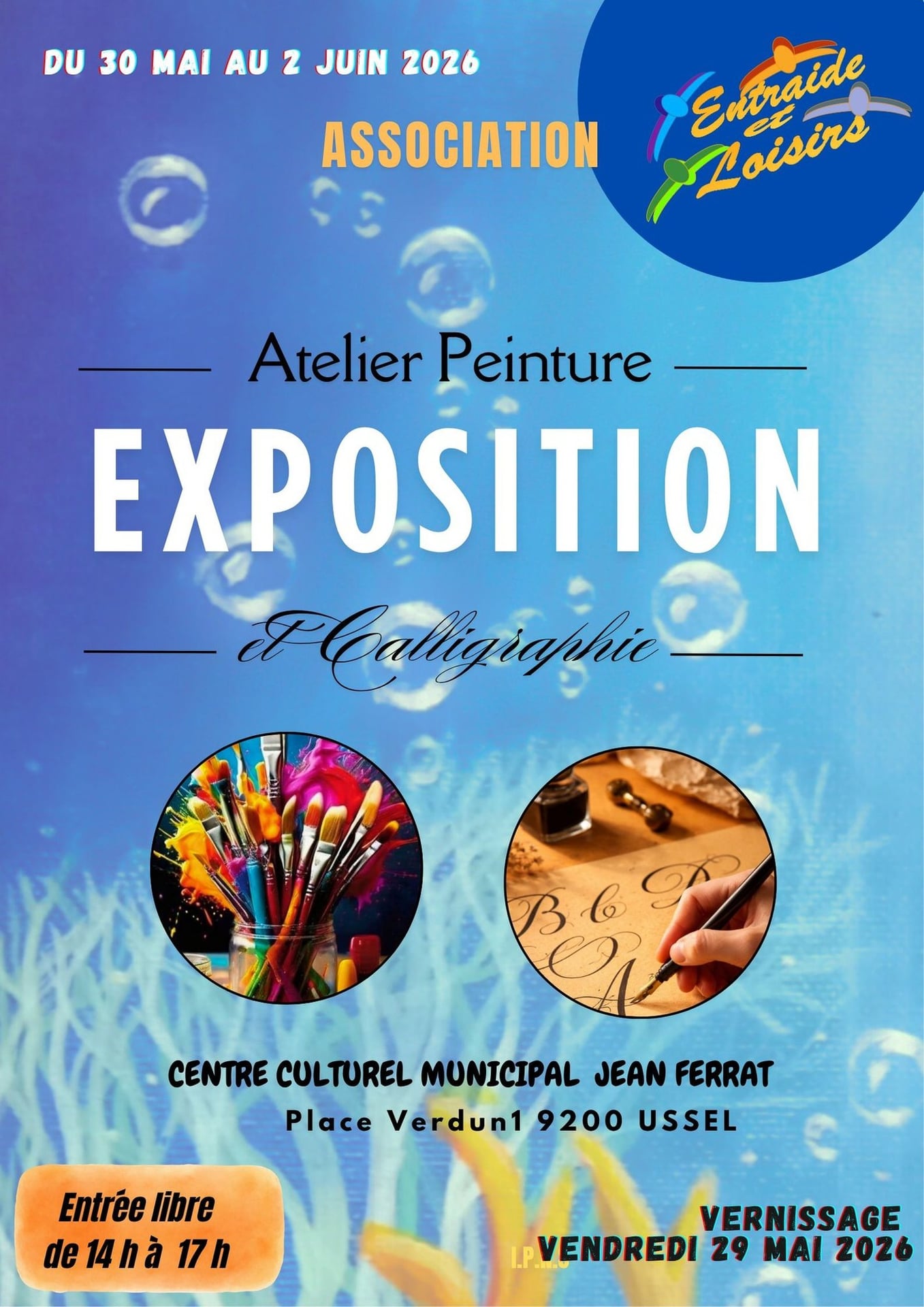 Exposition Atelier peinture et calligraphie