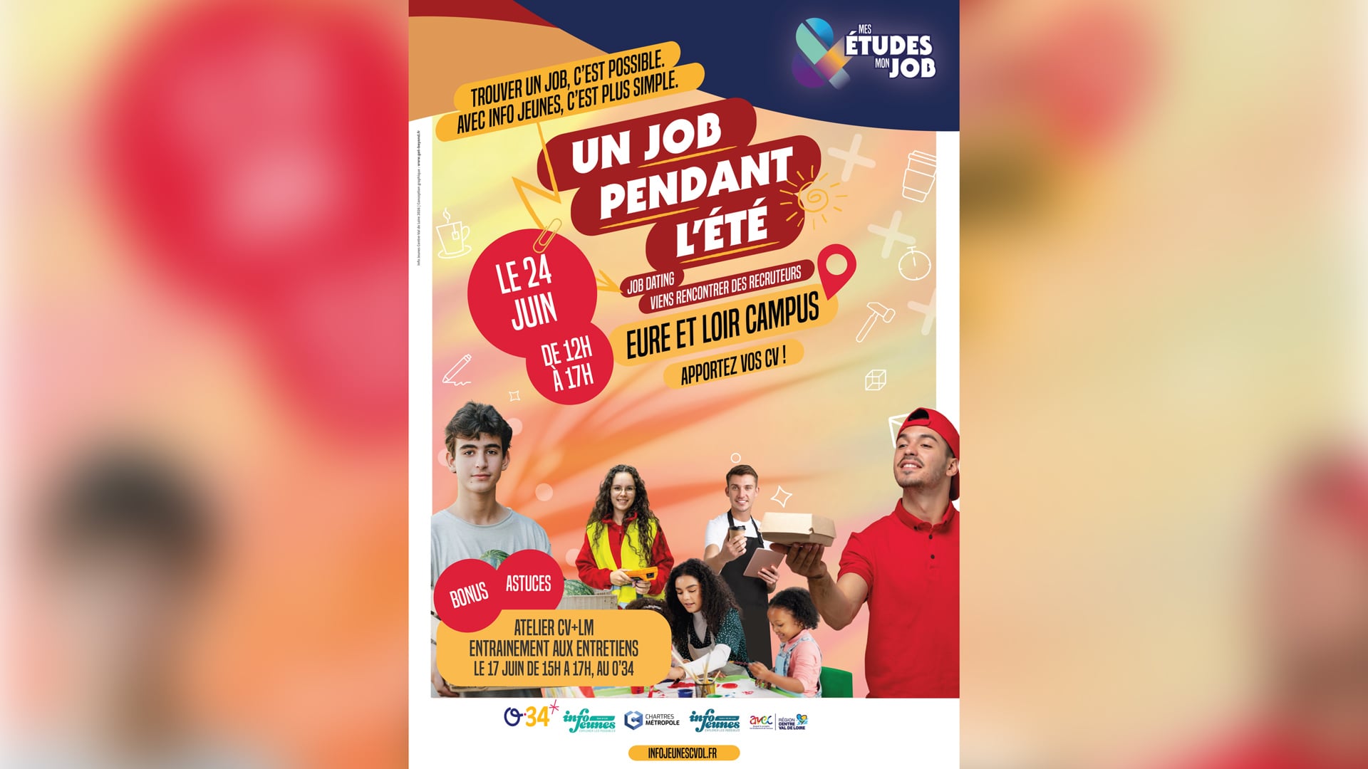 Un job pendant l'été - Atelier Info Jeunes Chartres