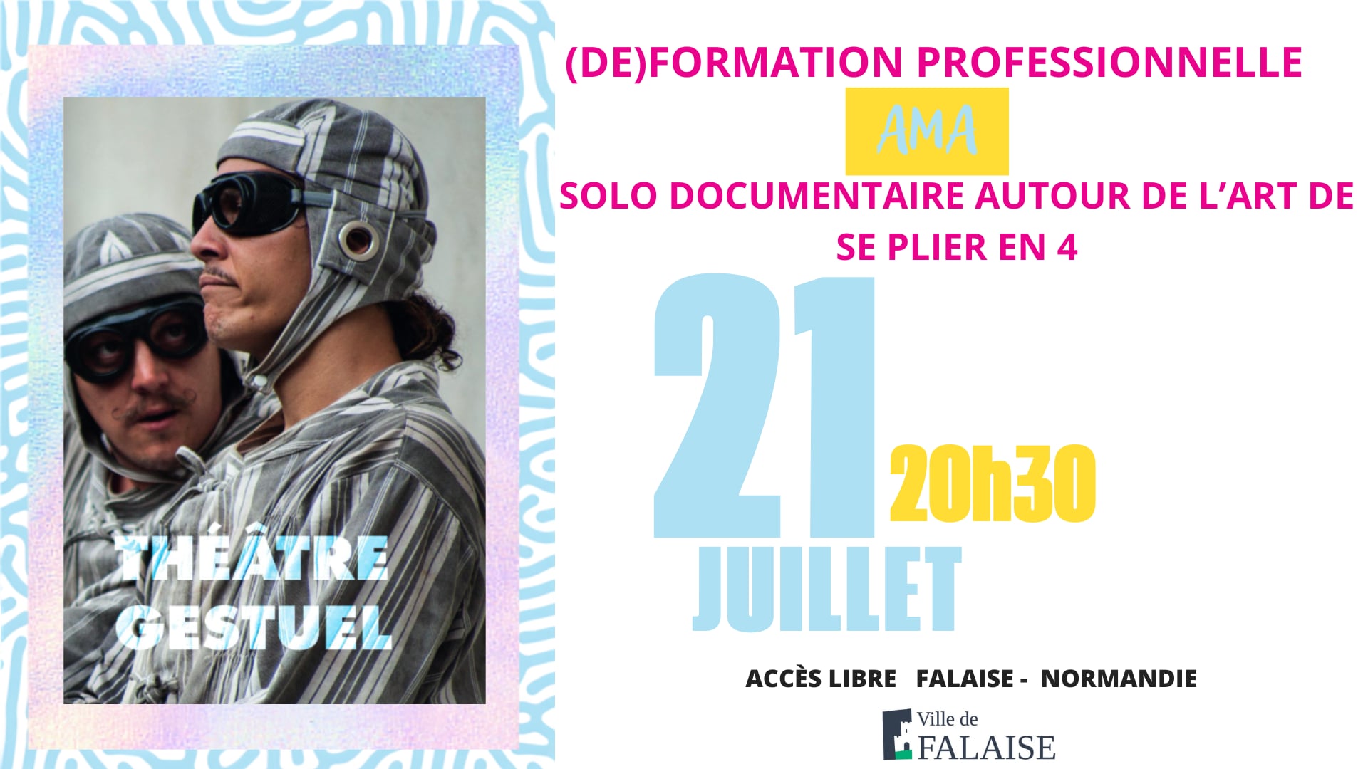 Festival Les Faltaisies : (Dé)formation professionnelle solo documentaire autour de l'art de se plier en 4 | AMA