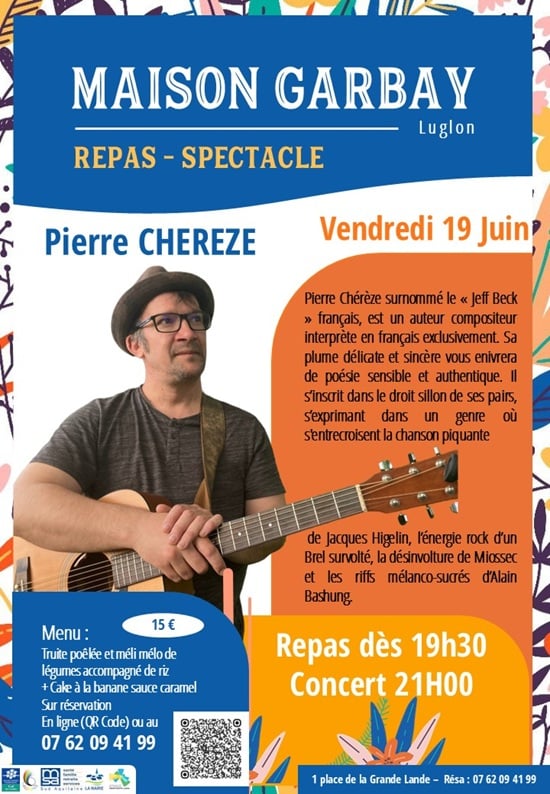 Repas Concert Pierre Chérèze