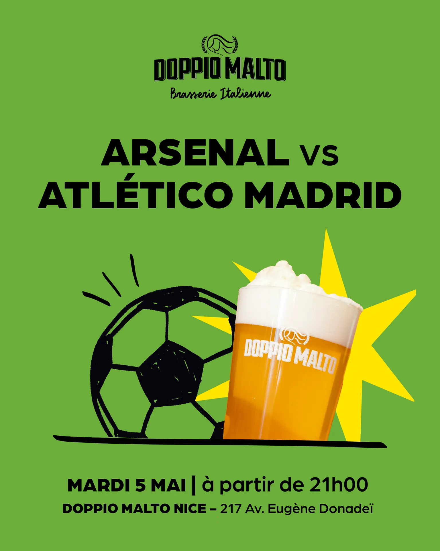 Doppio Malto - Programmation sportive mai 2026