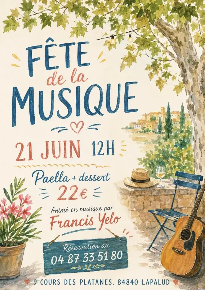 Fête de la musique - Brasserie des Platanes chez Nina