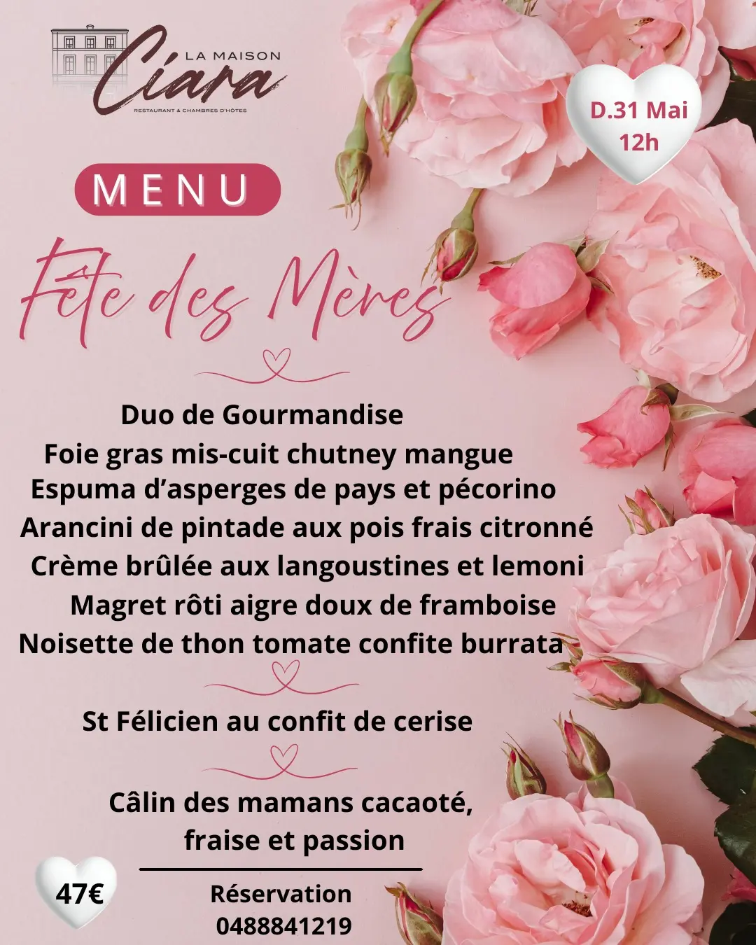 Fête des mères à la Maison Ciara