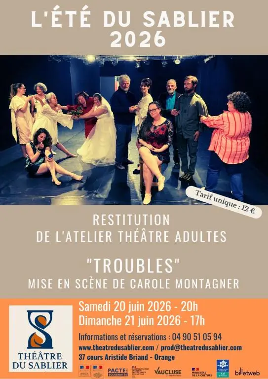 L'été du Sablier : Restitution de l'atelier théâtre Adultes