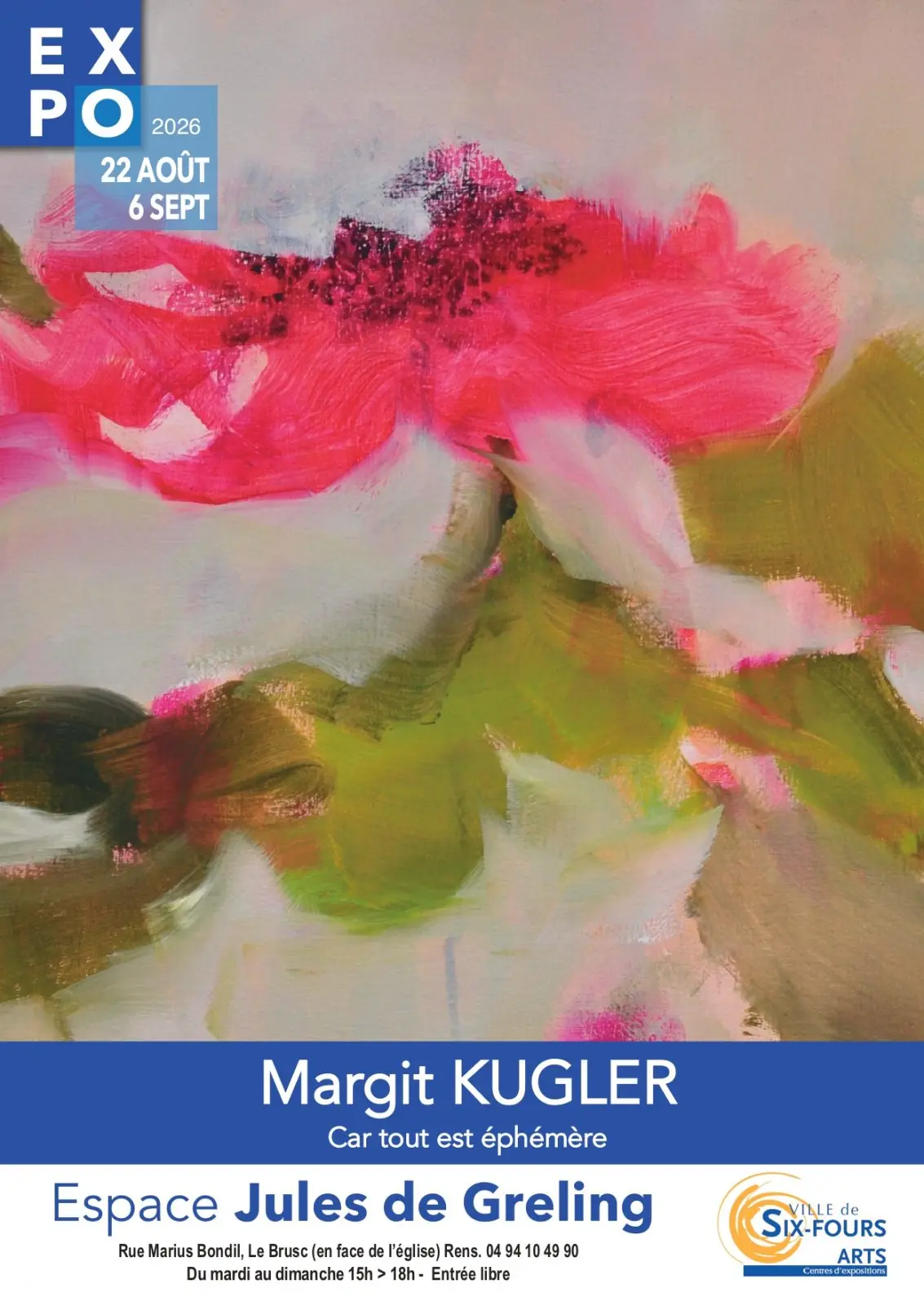 Exposition "Car tout est éphémère" de Margit Kugler