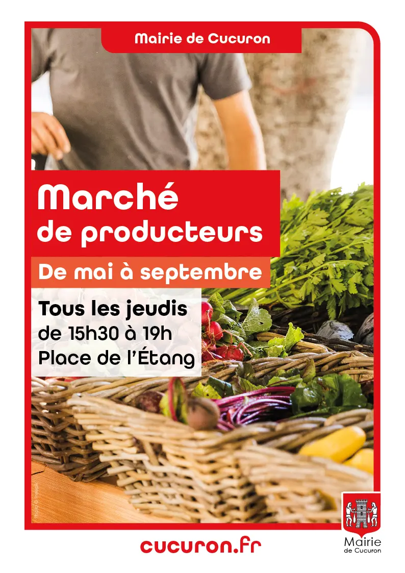 Marché de producteurs à Cucuron