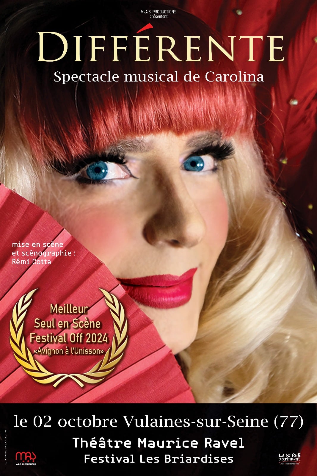 Café Théâtre Côté Rocher - Carolina dans "Différente"