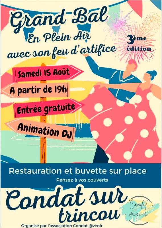 Bal populaire et feu d'artifice