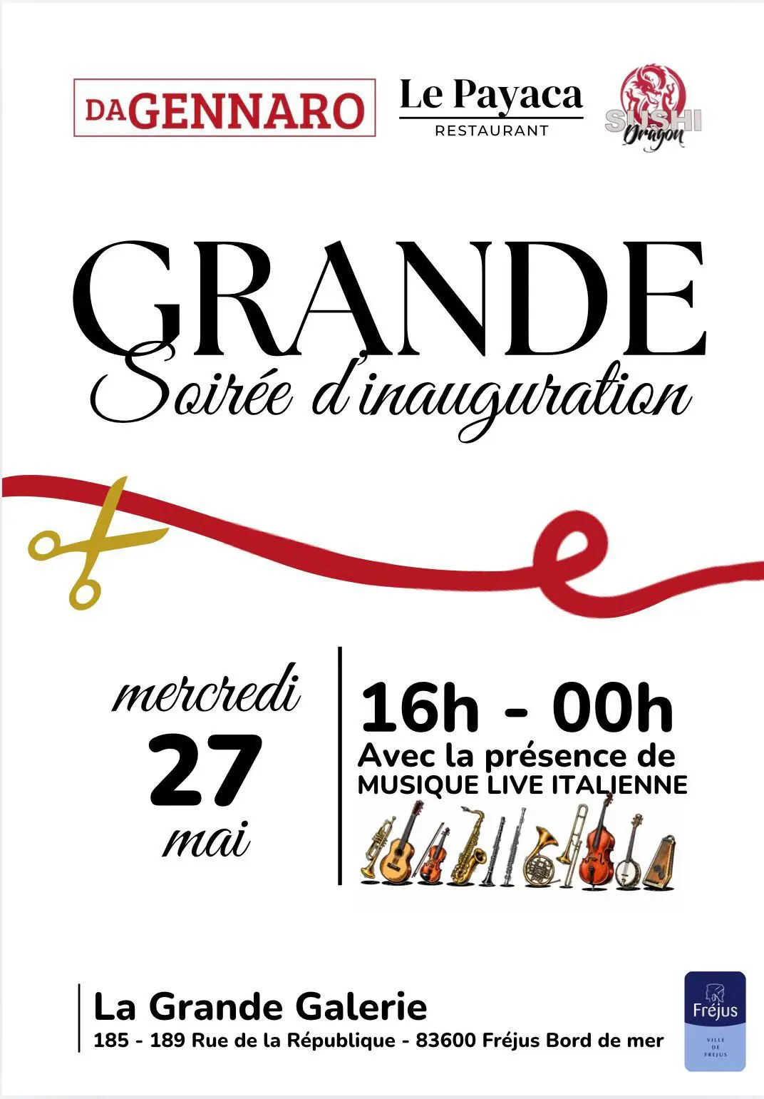 Grande soirée d'inauguration Da Gennaro