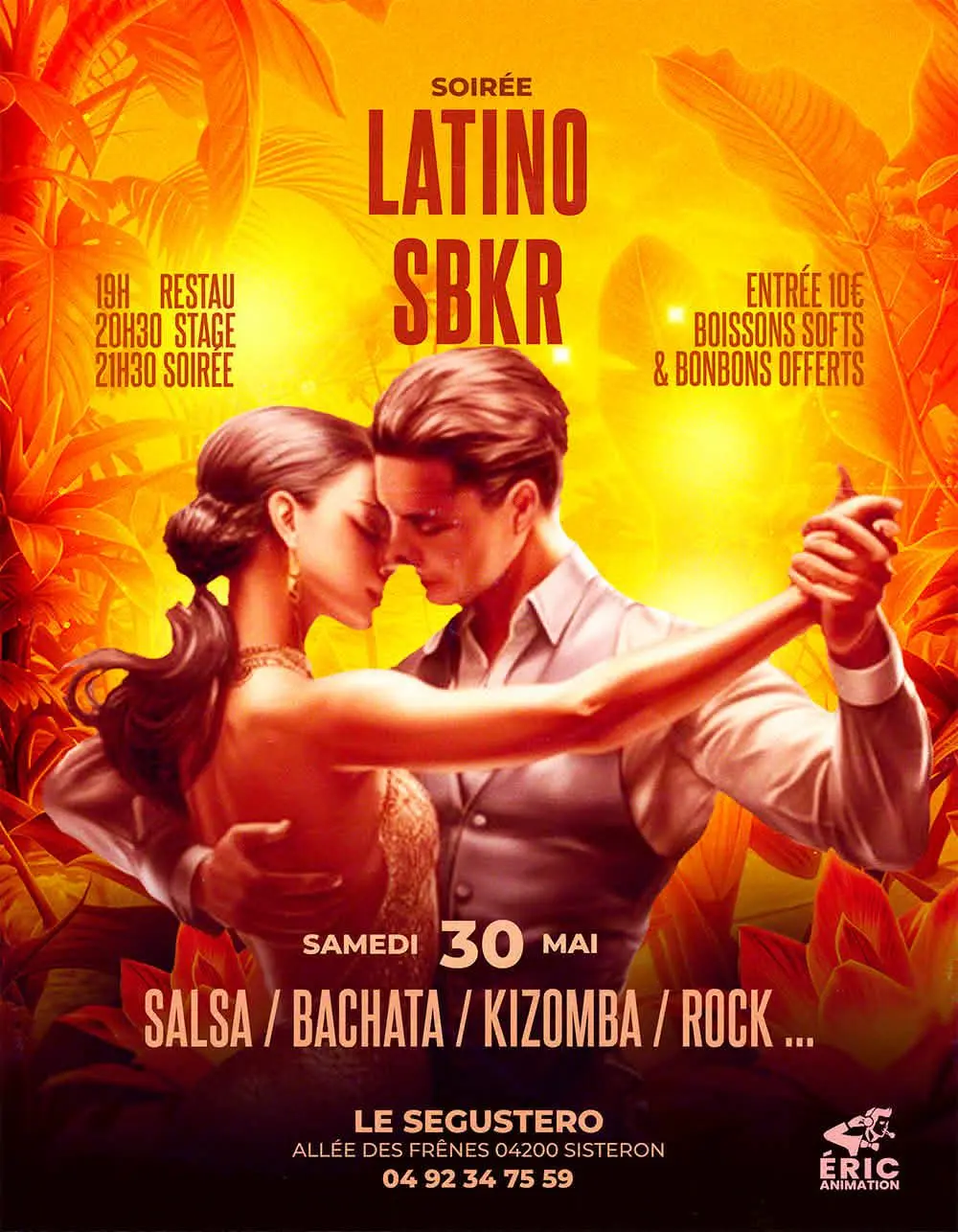 Soirée salsa, bachata, kizomba, rock...