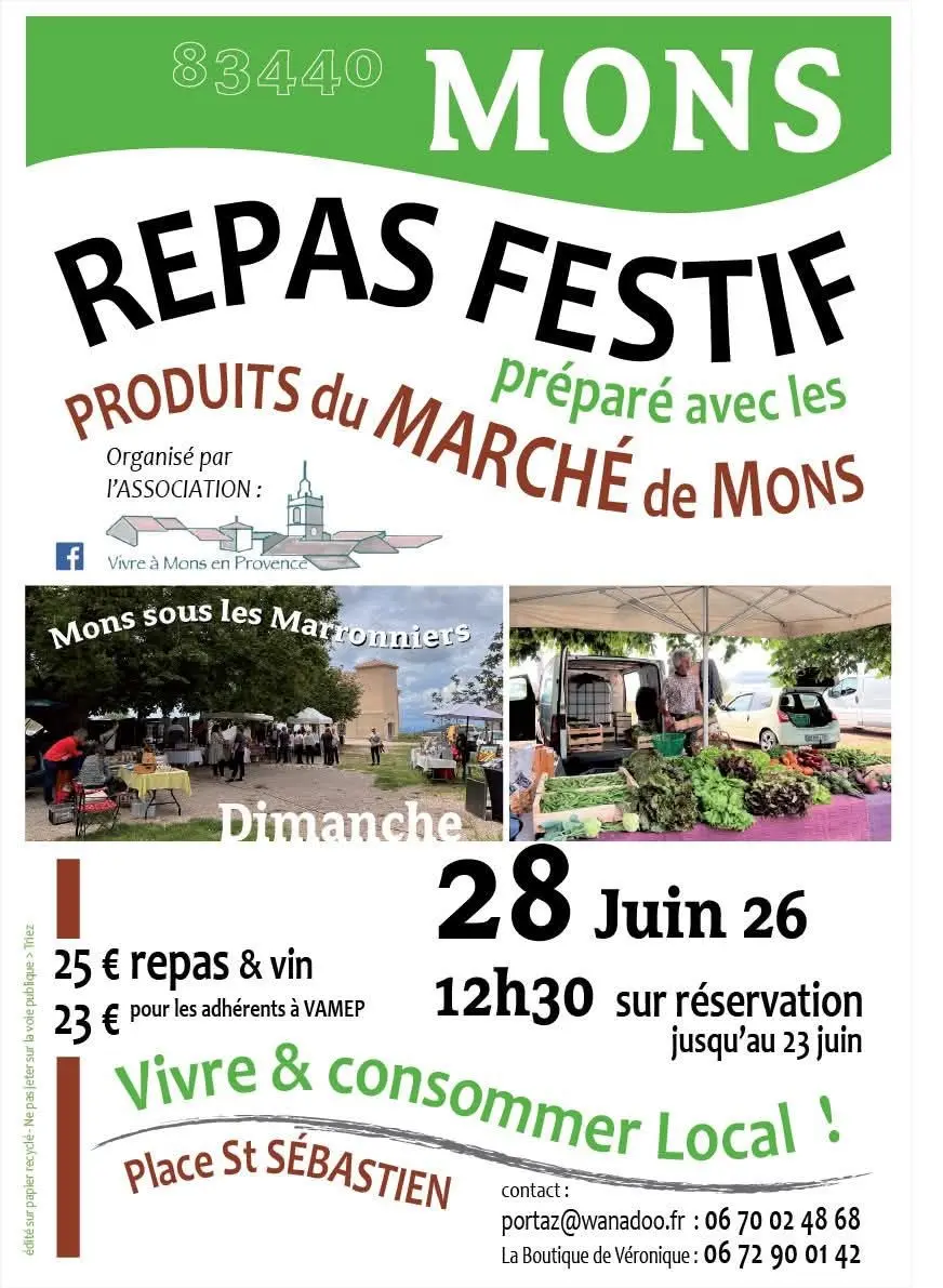 Repas festif et local