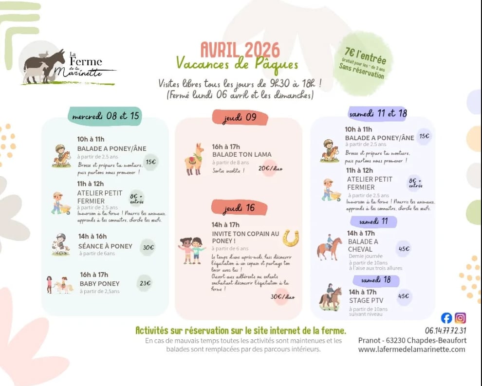 Stage PTV - La Ferme de la Marinette