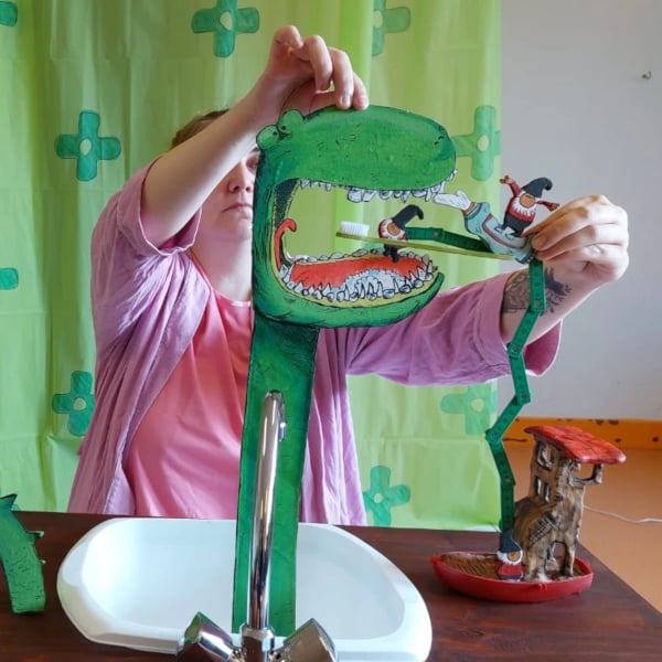 Marionnettes : "Même les monstres se lavent les dents" de la compagnie Héliotrope Théâtre