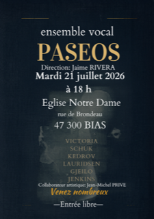 Concert ensemble vocal PASEOS