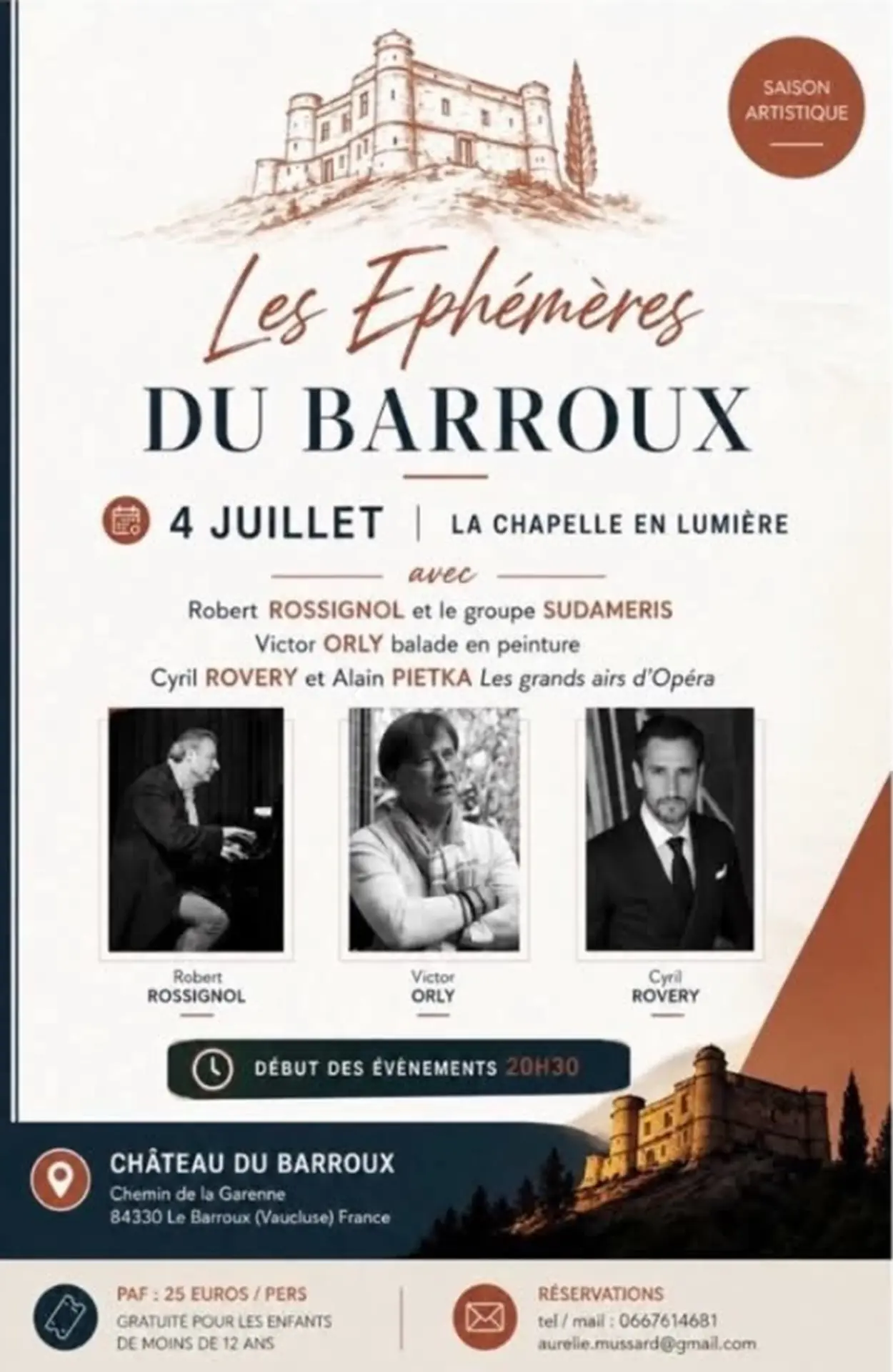 Les éphémères du Barroux : La Chapelle en lumière
