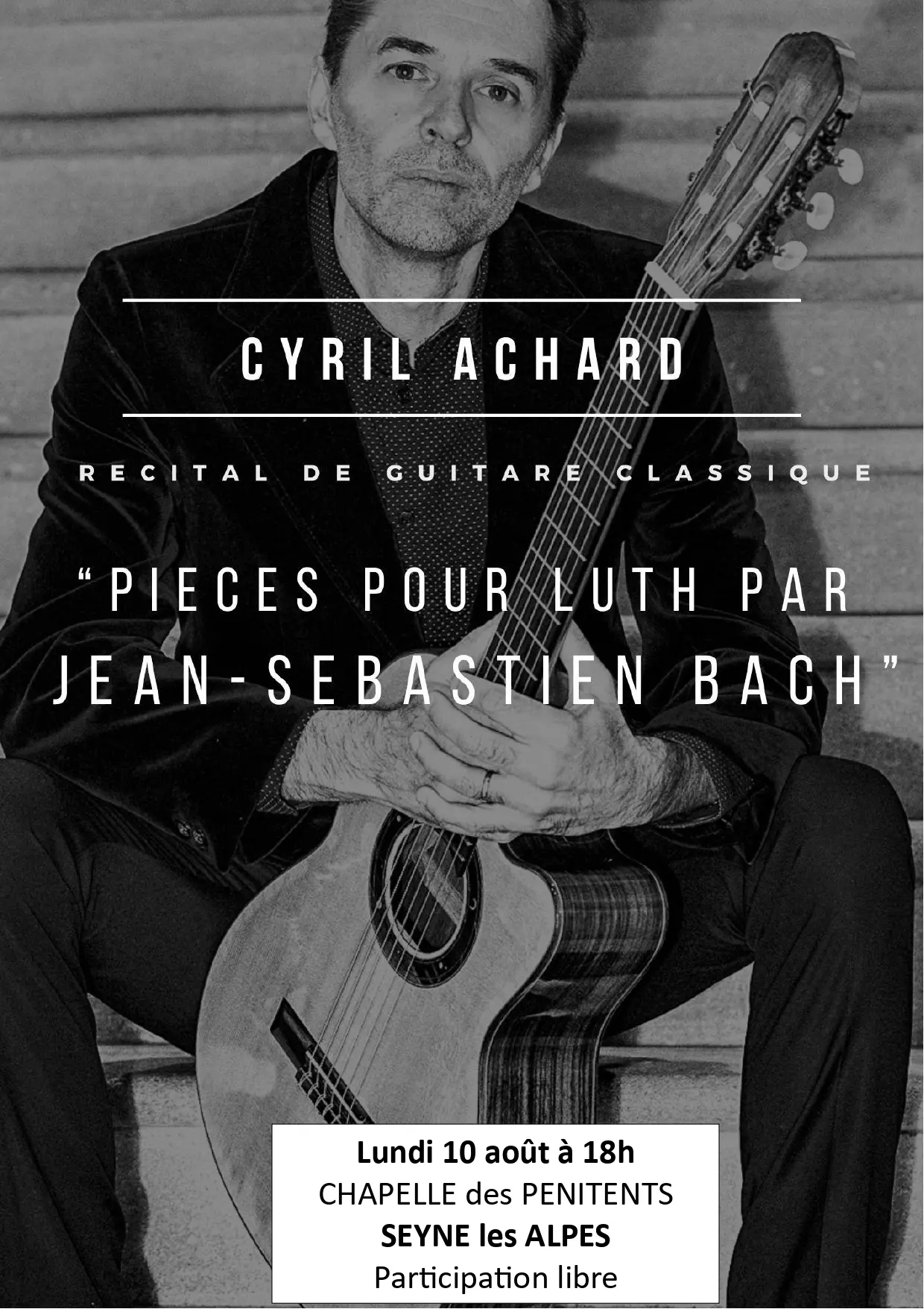 Concert de guitare classique par Cyril Achard