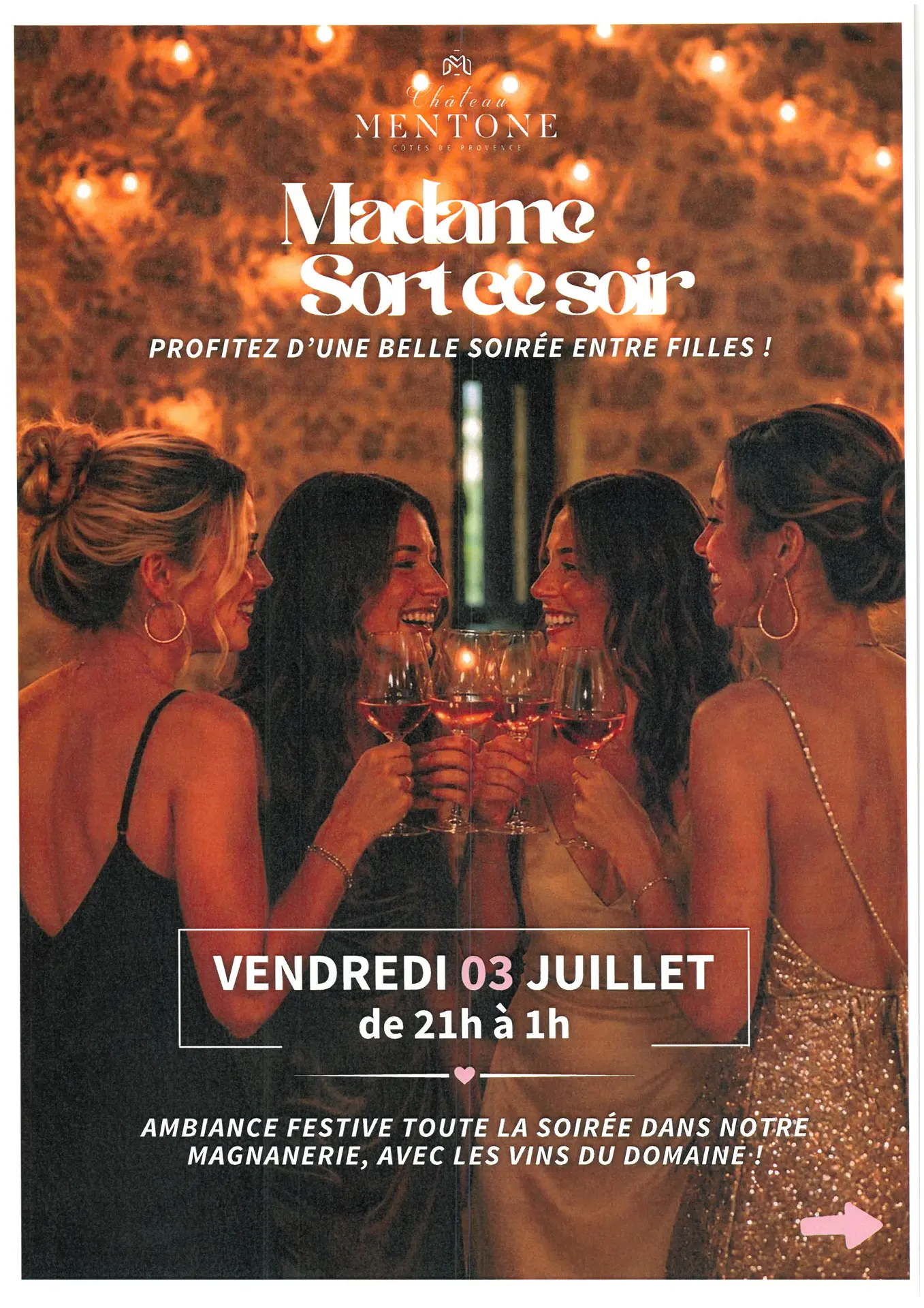 Madame Sort Ce Soir- Château Mentone